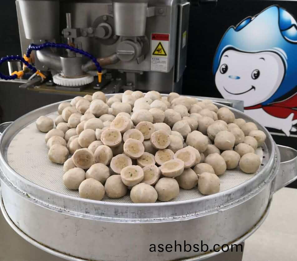 包馅肉丸机做肉丸效果