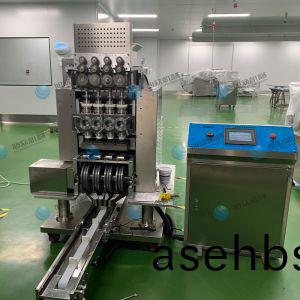 全自(zi)动(dong) 多功能(neng)多头(tou)型(xing)汤(tang)圆成型(xing)排(pai)盘(pan)机客(ke)户(hu)使用现场(chang)！