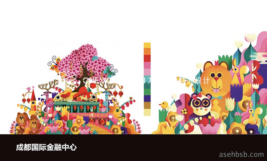 成都国际金融中心商业美陈&IP设计